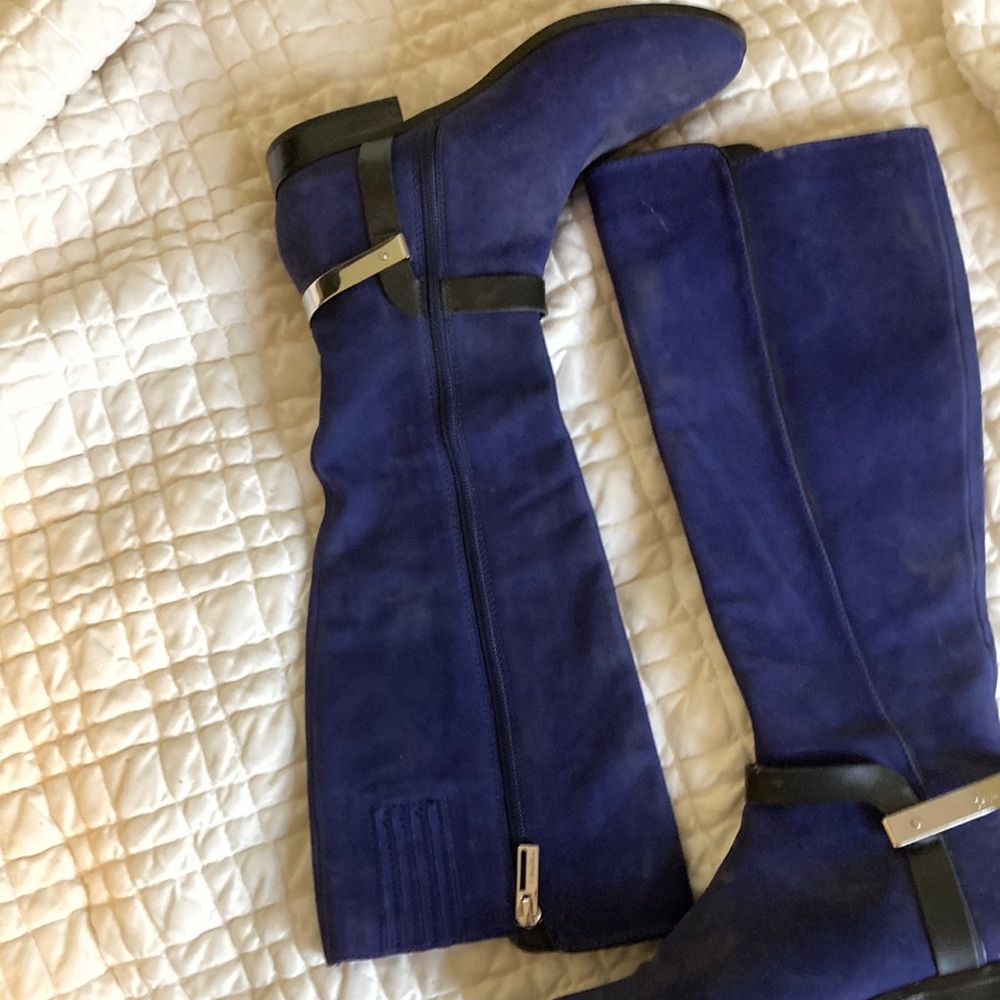 Calvin Klein Deep Blue Suede Boots